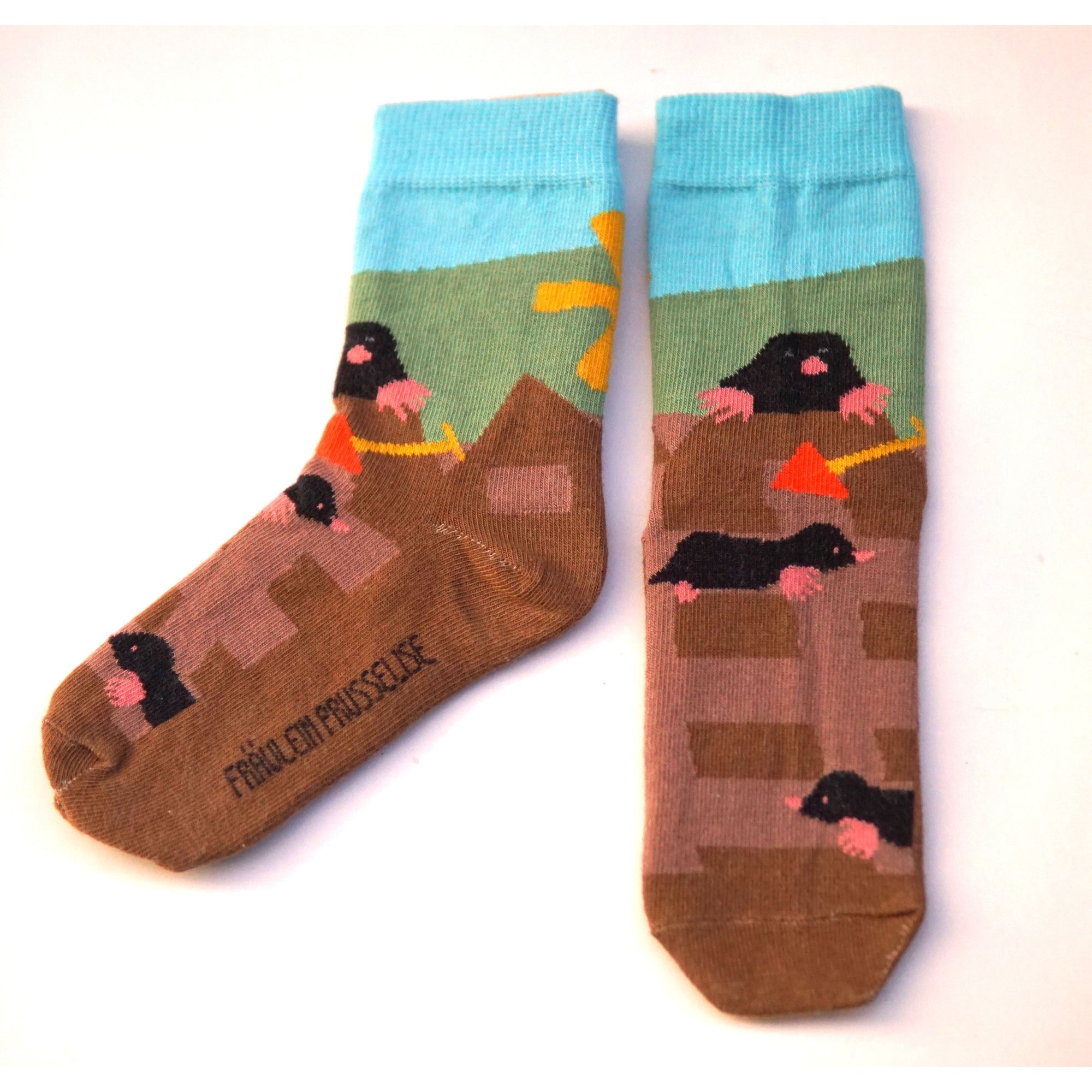 Mole Socks - 1 Left Size 2-3 years-Fraulein Prusselise-Modern Rascals