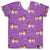 Mom's Saint Bernard Purple Short Sleeve Shirt - 1 Left Size L/XL-Raspberry Republic-Modern Rascals