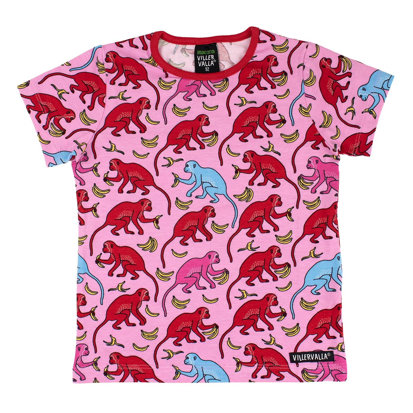 Monkey Short Sleeve Shirt in Blossom-Villervalla-Modern Rascals