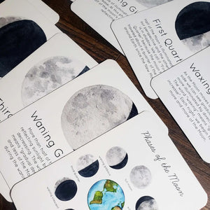 Moon Phases Flash Cards-Stephanie Hathaway Designs-Modern Rascals