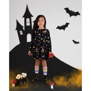 Moonstruck Long Sleeve Dress - 1 Left Size 2-3 years-Raspberry Republic-Modern Rascals