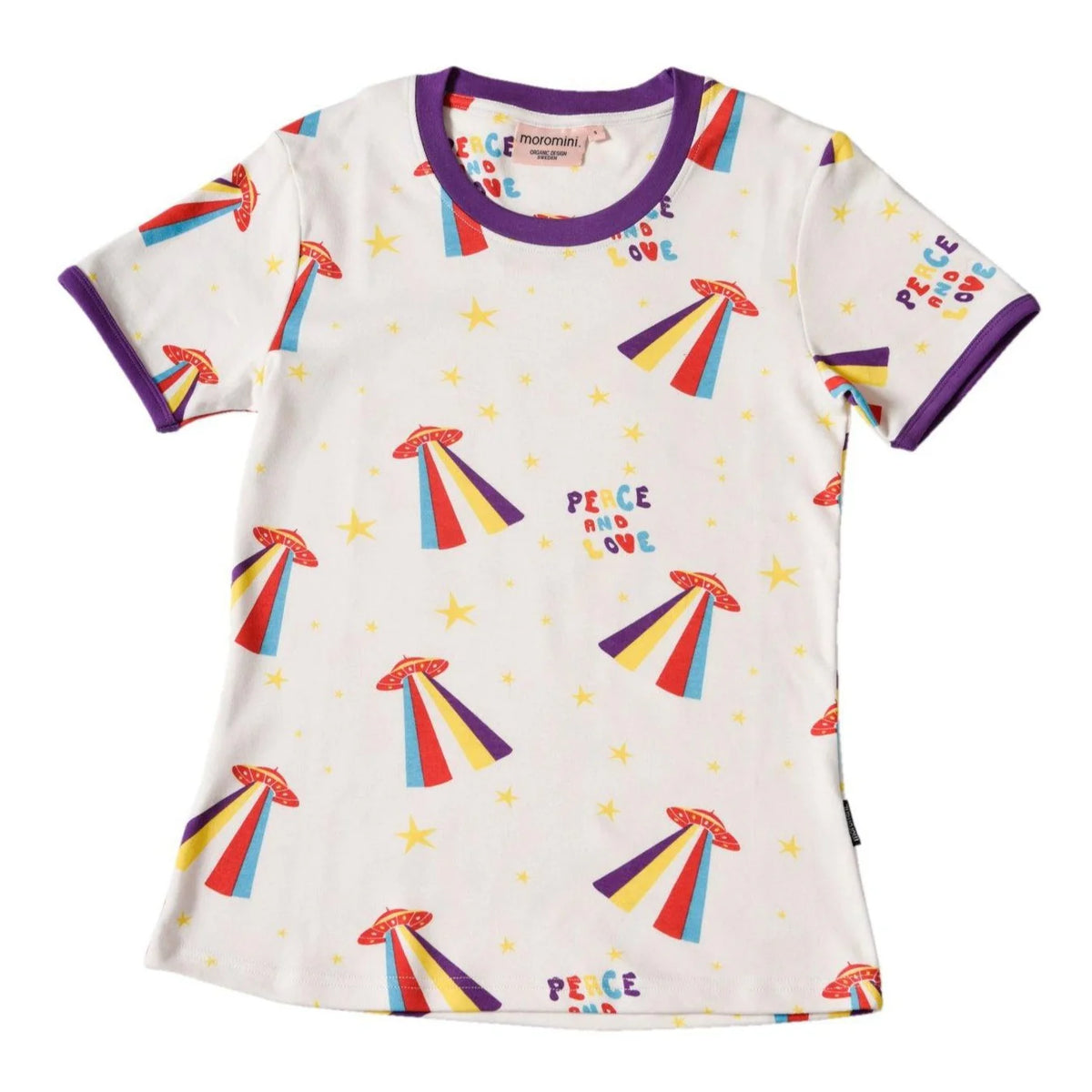 Moromini Peace & Love Short Sleeve Shirt - 1 Left Size 13-15 Years (170cm)-Warehouse Find-Modern Rascals