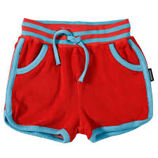 Moromini Red / Blue Terry Shorts in 11-13 years-Warehouse Find-Modern Rascals