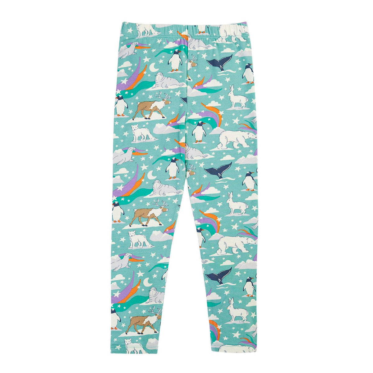 Moss Polar Aurora Libby Leggings-Frugi-Modern Rascals