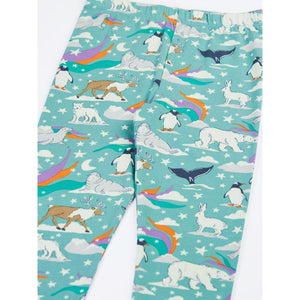 Moss Polar Aurora Libby Leggings-Frugi-Modern Rascals