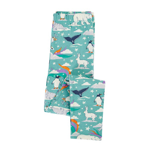 Moss Polar Aurora Libby Leggings-Frugi-Modern Rascals