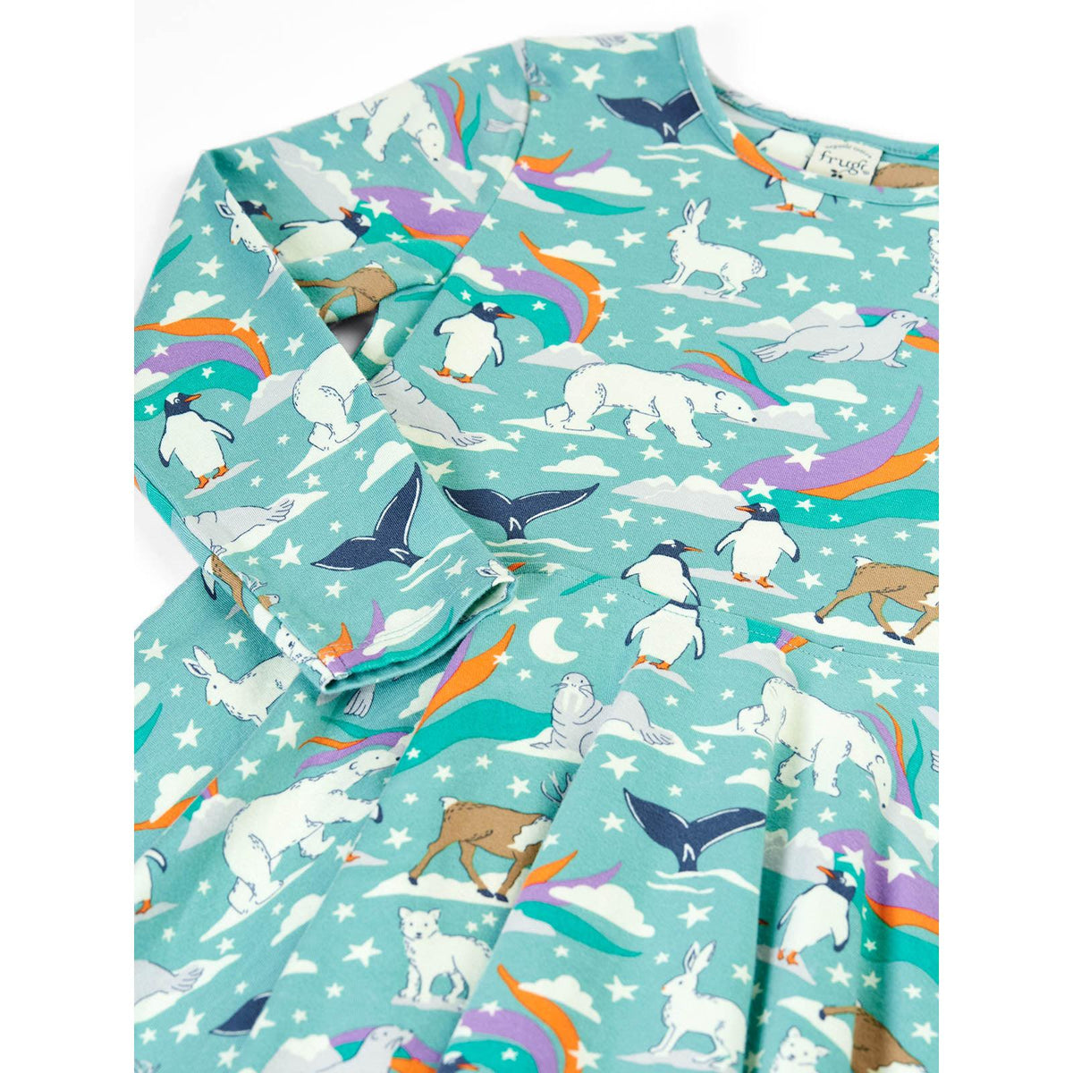Moss Polar Aurora Sofia Skater Dress-Frugi-Modern Rascals