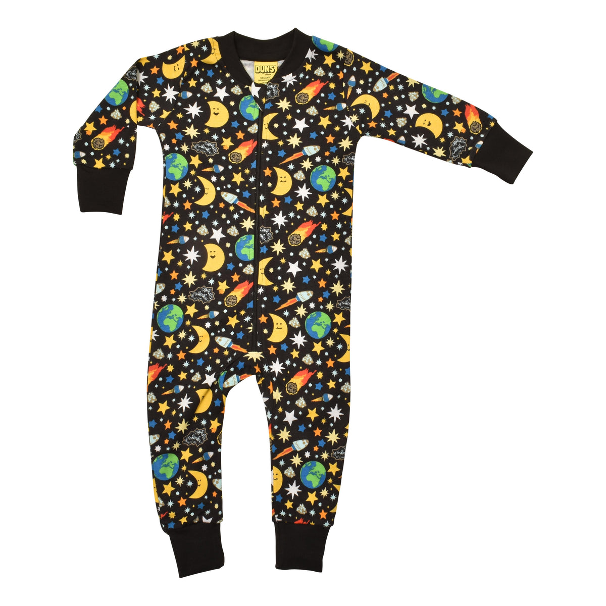 Mother Earth - Black Zippersuit - 2 Left Size 8-9 & 9-10 years-Duns Sweden-Modern Rascals