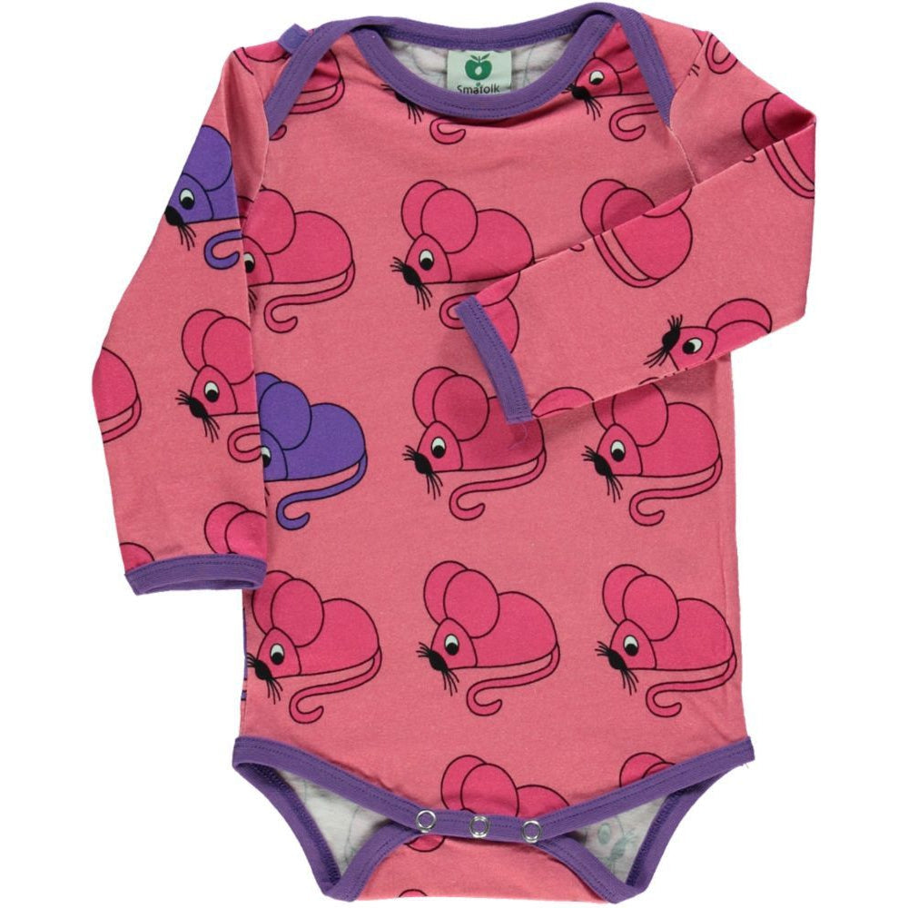 Mouse Long Sleeve Onesie - 2 Left Size 3-6 & 6-9 months-Smafolk-Modern Rascals