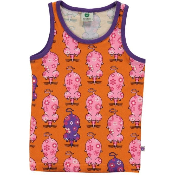Mouse Tank Top - 1 Left Size 3-4 years-Smafolk-Modern Rascals