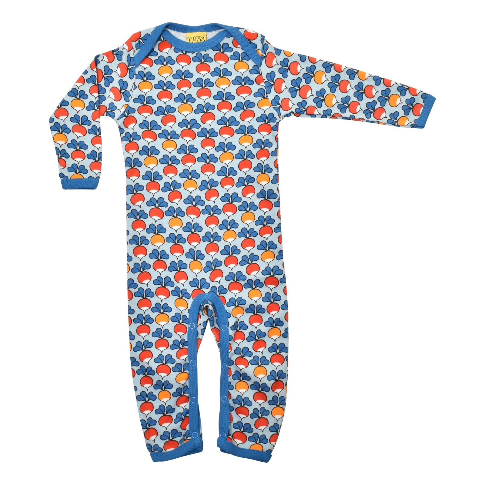Multi Radish - Blue Long Sleeve Long Legged Suit-Duns Sweden-Modern Rascals