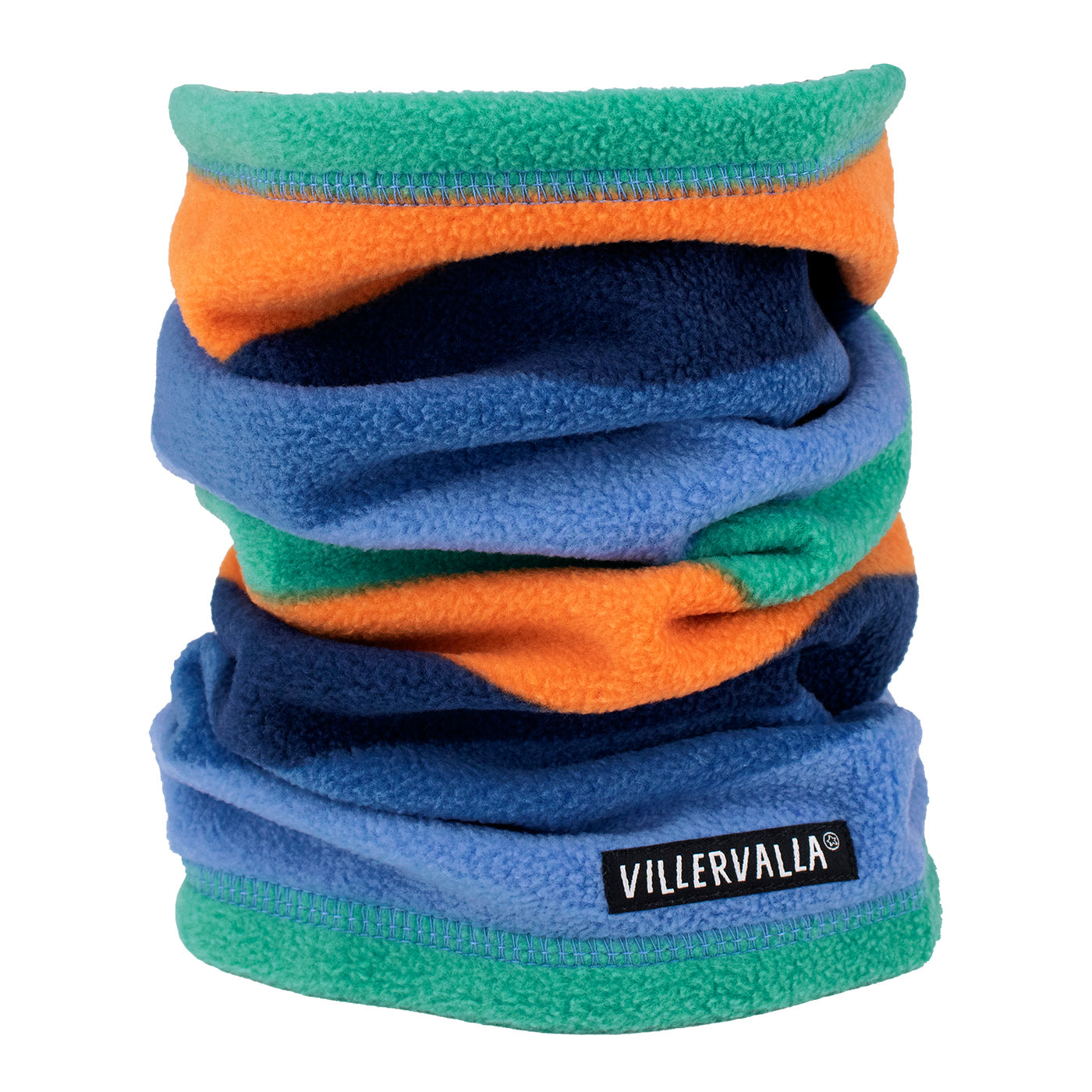 Multistripe Fleece Tube Scarf - Atlas Stripe-Villervalla-Modern Rascals