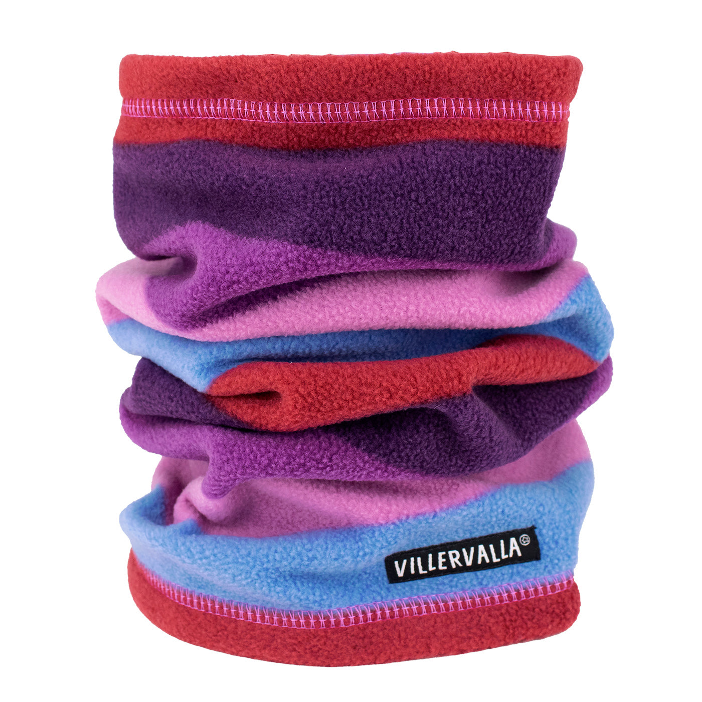 Multistripe Fleece Tube Scarf - Himalaya Stripe-Villervalla-Modern Rascals