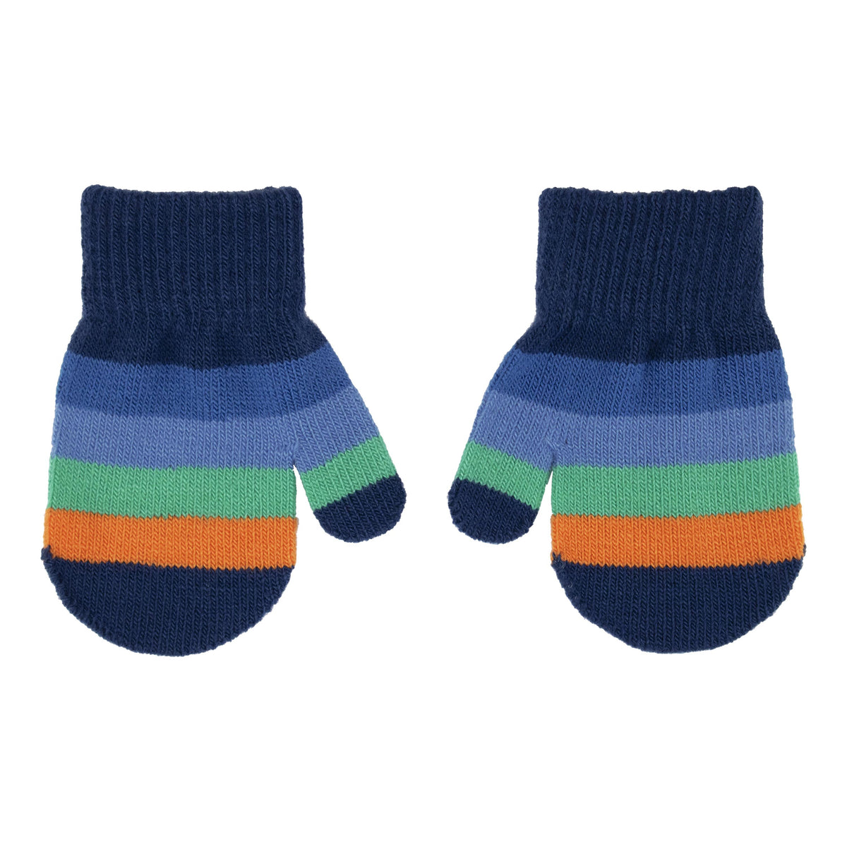 Multistripe Knit Mitten - Atlas Stripe-Villervalla-Modern Rascals