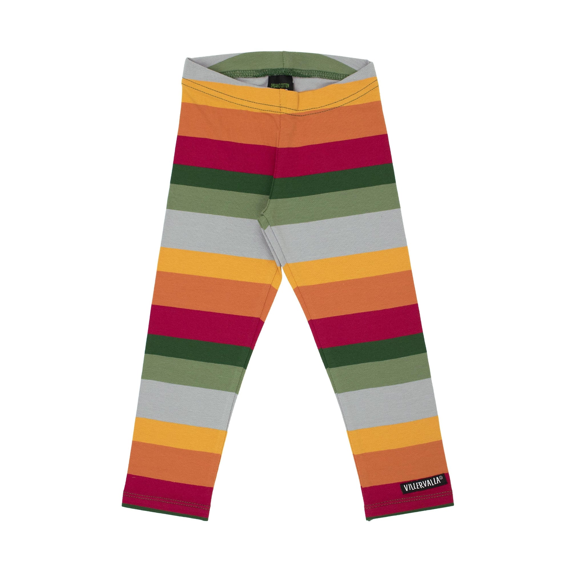 Multistripe Leggings in Forest - 1 Left Size 10-11 years-Villervalla-Modern Rascals