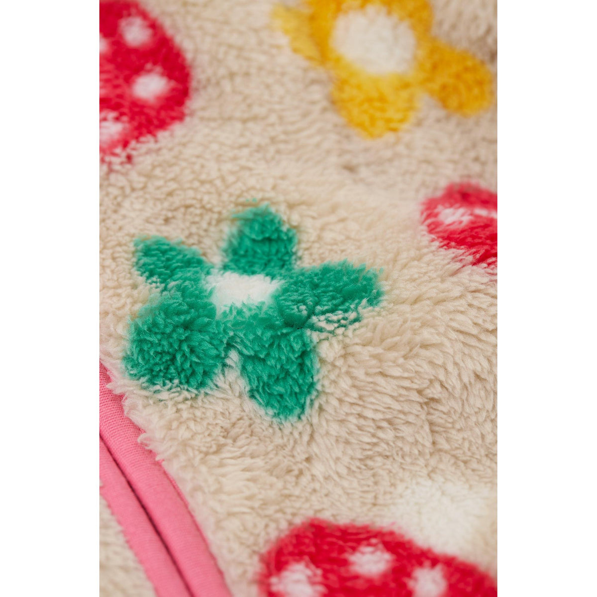 Mushroom Field Zipped Ted Fleece Jacket - 1 Left Size 2-3 years-Frugi-Modern Rascals