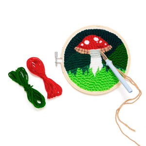 Mushroom Punch Needle Kit-Huckleberry-Modern Rascals
