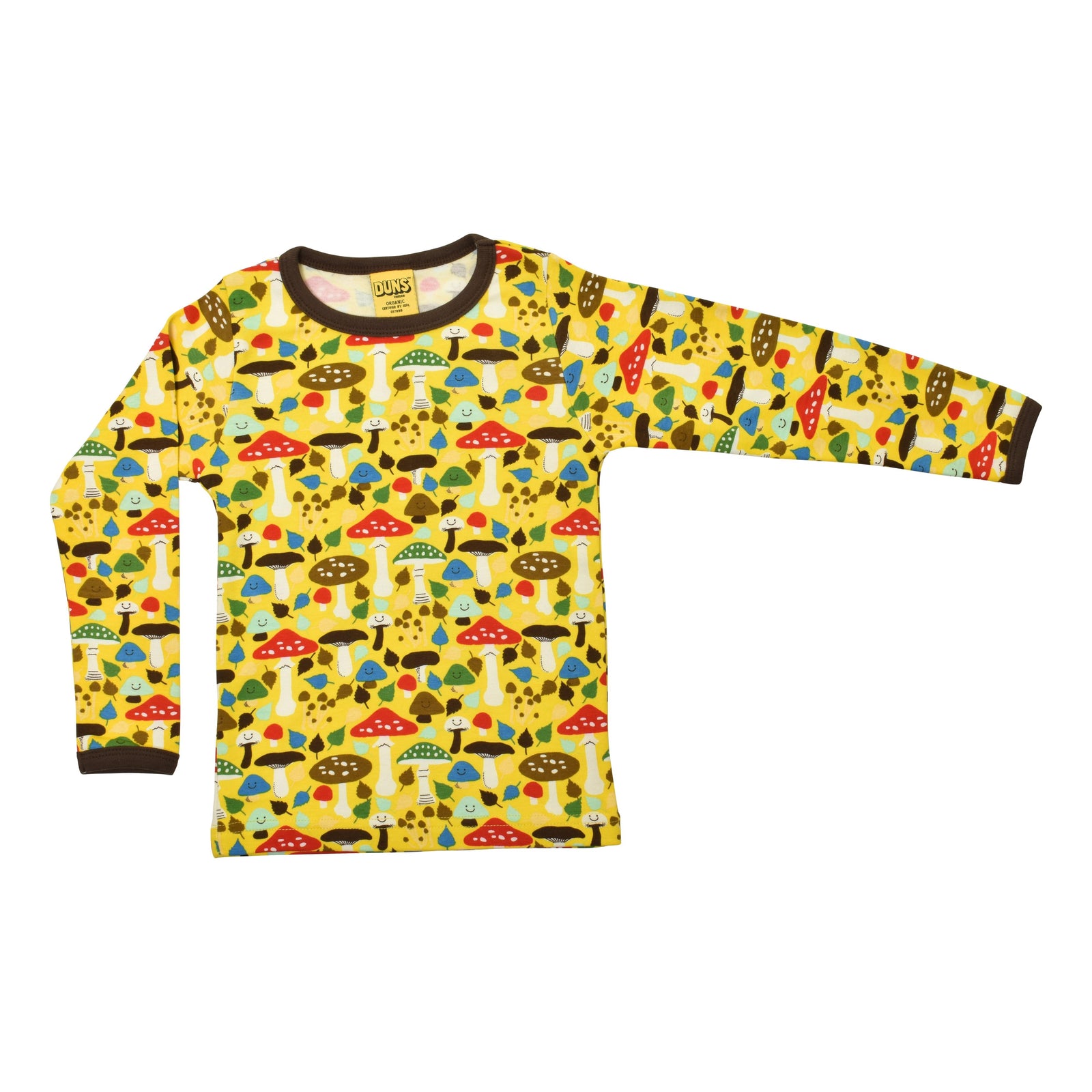 Mushroom - Yellow Long Sleeve Shirt-Duns Sweden-Modern Rascals