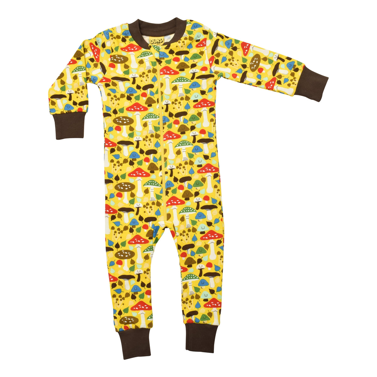 Mushroom - Yellow Zippersuit - 2 Left Size 12-18 & 18-24 months-Duns Sweden-Modern Rascals