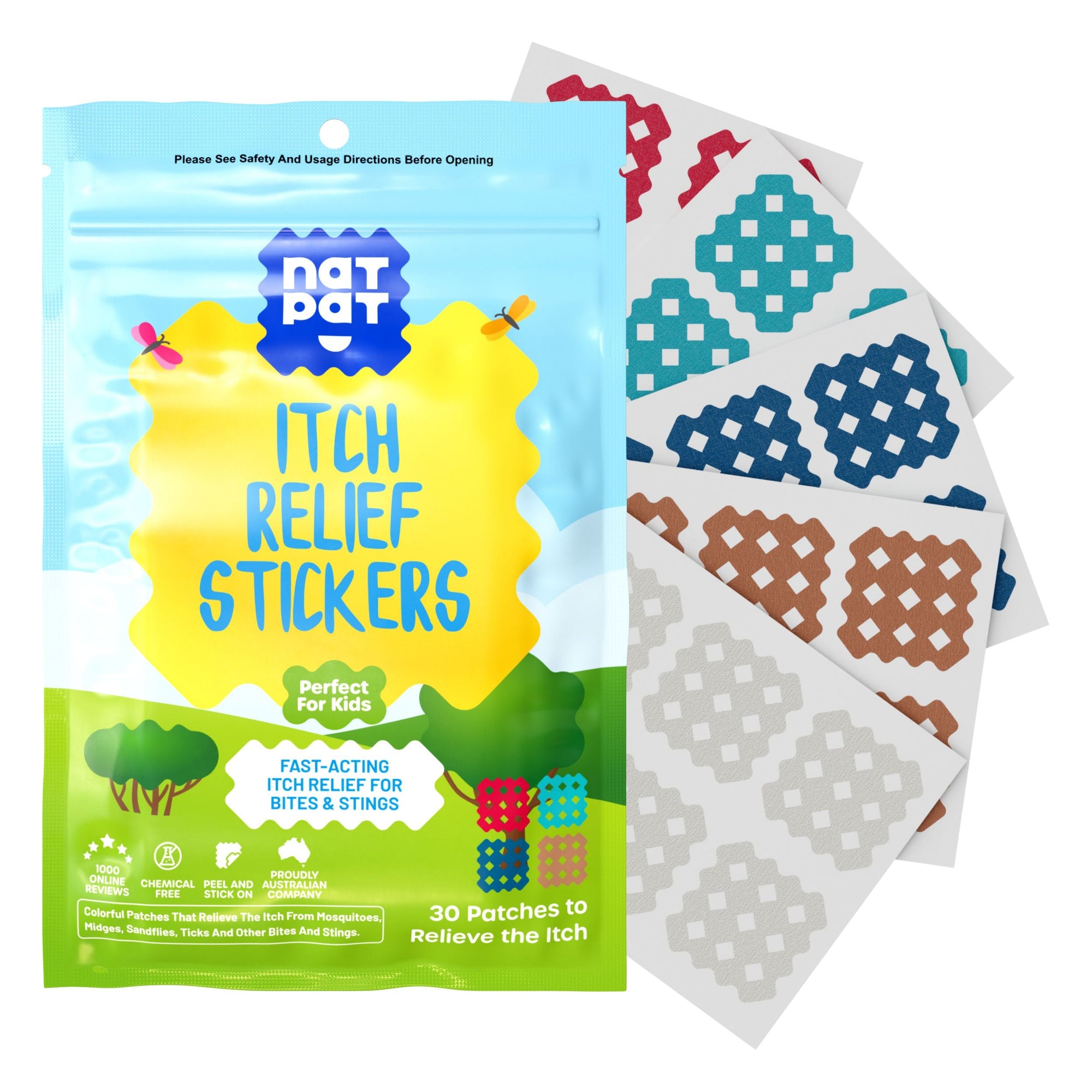 NatPat - Itch Relief Stickers (30 per pack)-NatPat-Modern Rascals