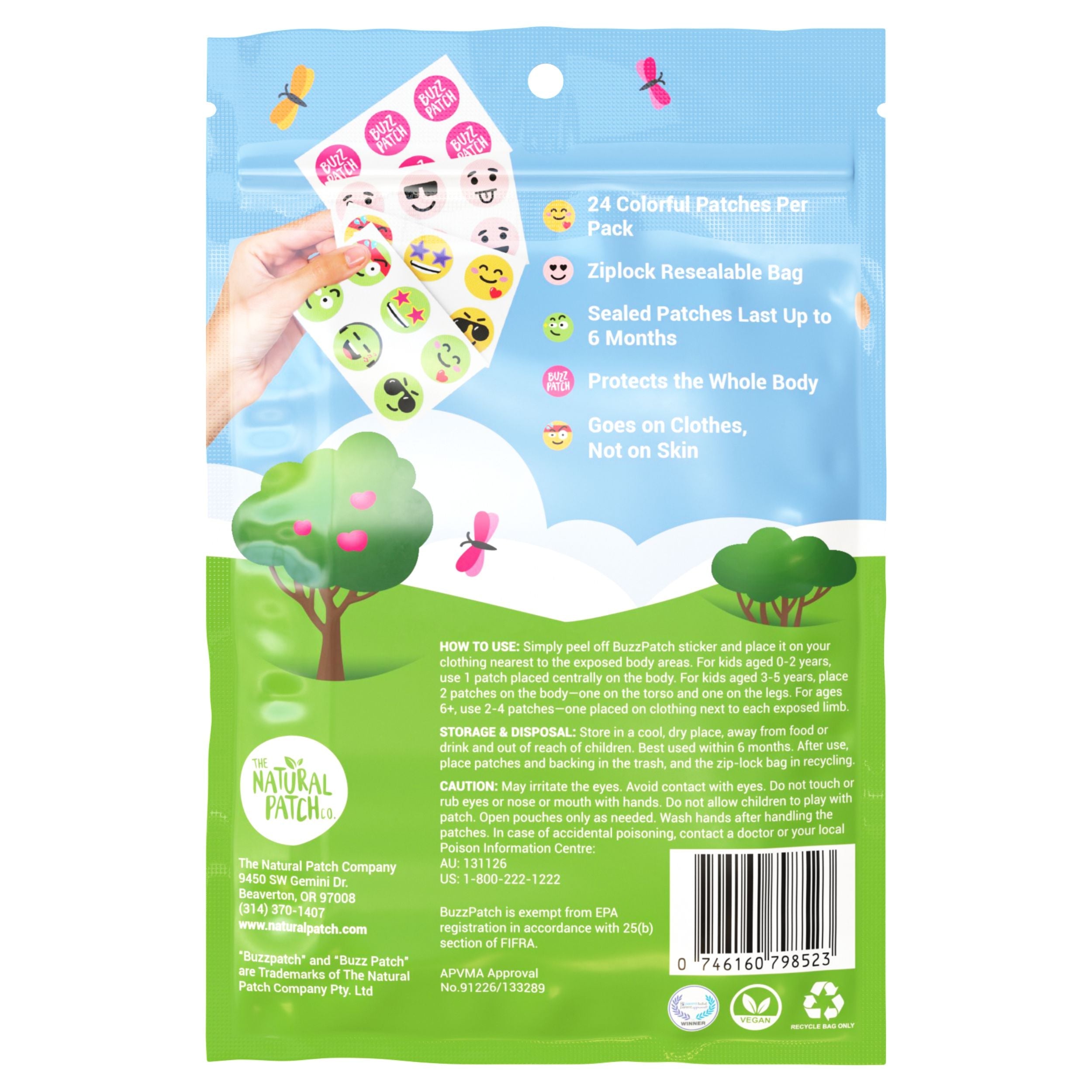 NatPat - Mosquito Repellent Stickers (24 per pack) by NatPat - Modern ...