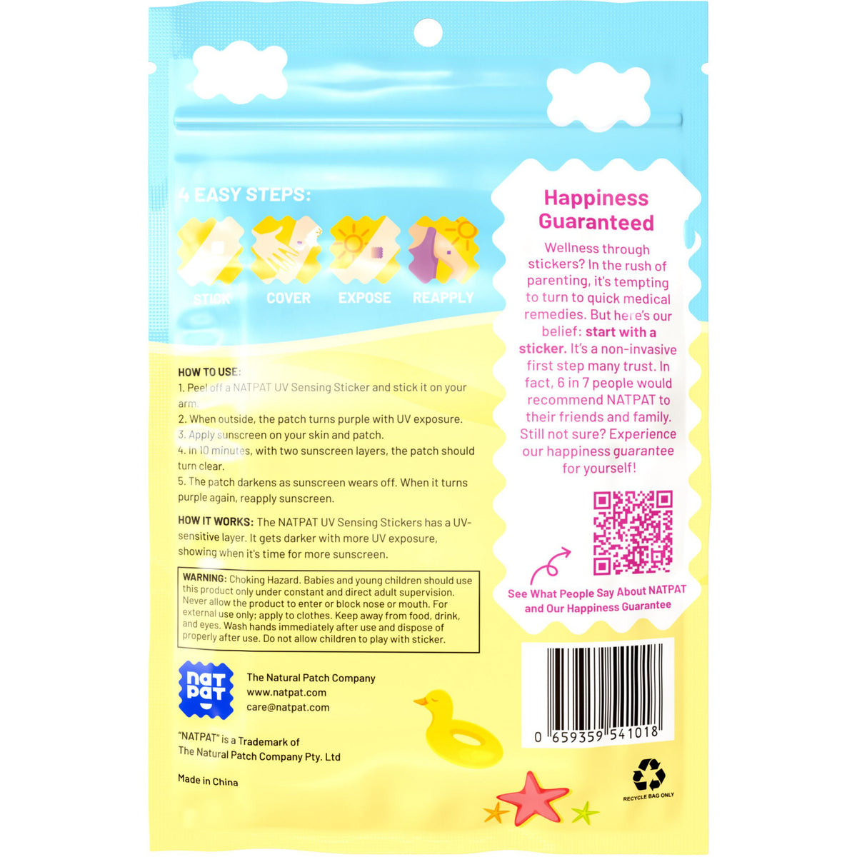 NatPat - UV Sensing Stickers (24 per pack)-NatPat-Modern Rascals