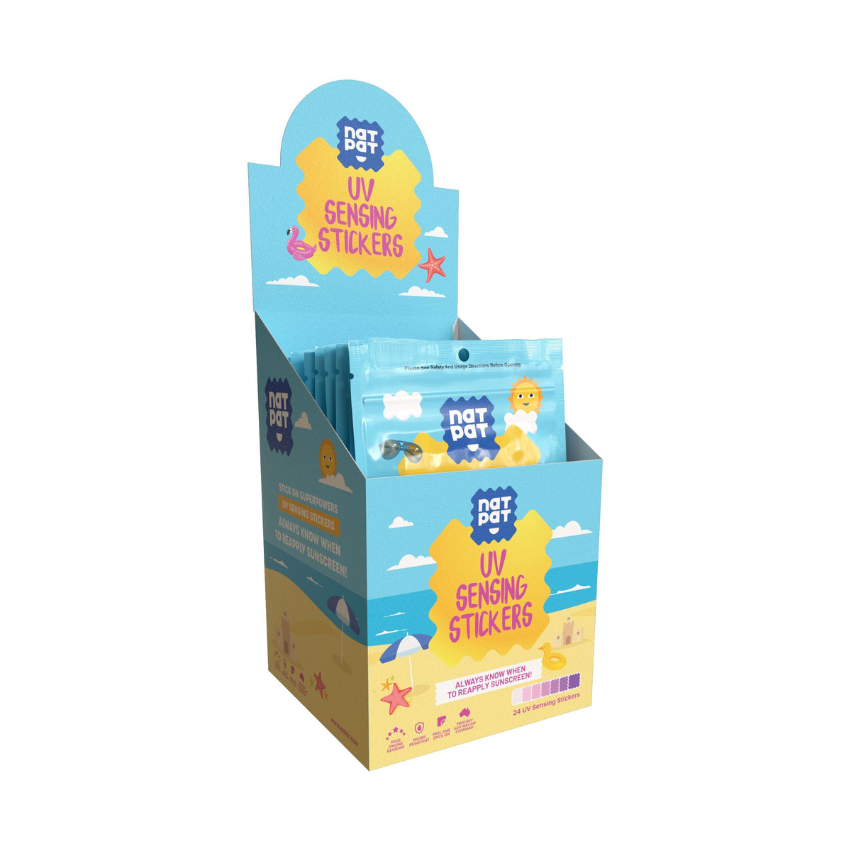 NatPat - UV Sensing Stickers (24 per pack)-NatPat-Modern Rascals