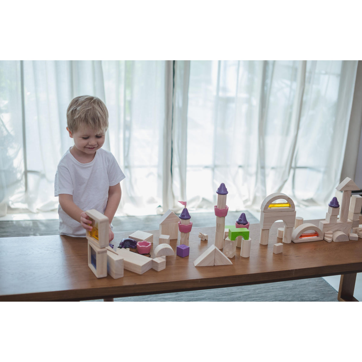 Natural Unit Blocks - 50 pieces-PlanToys-Modern Rascals