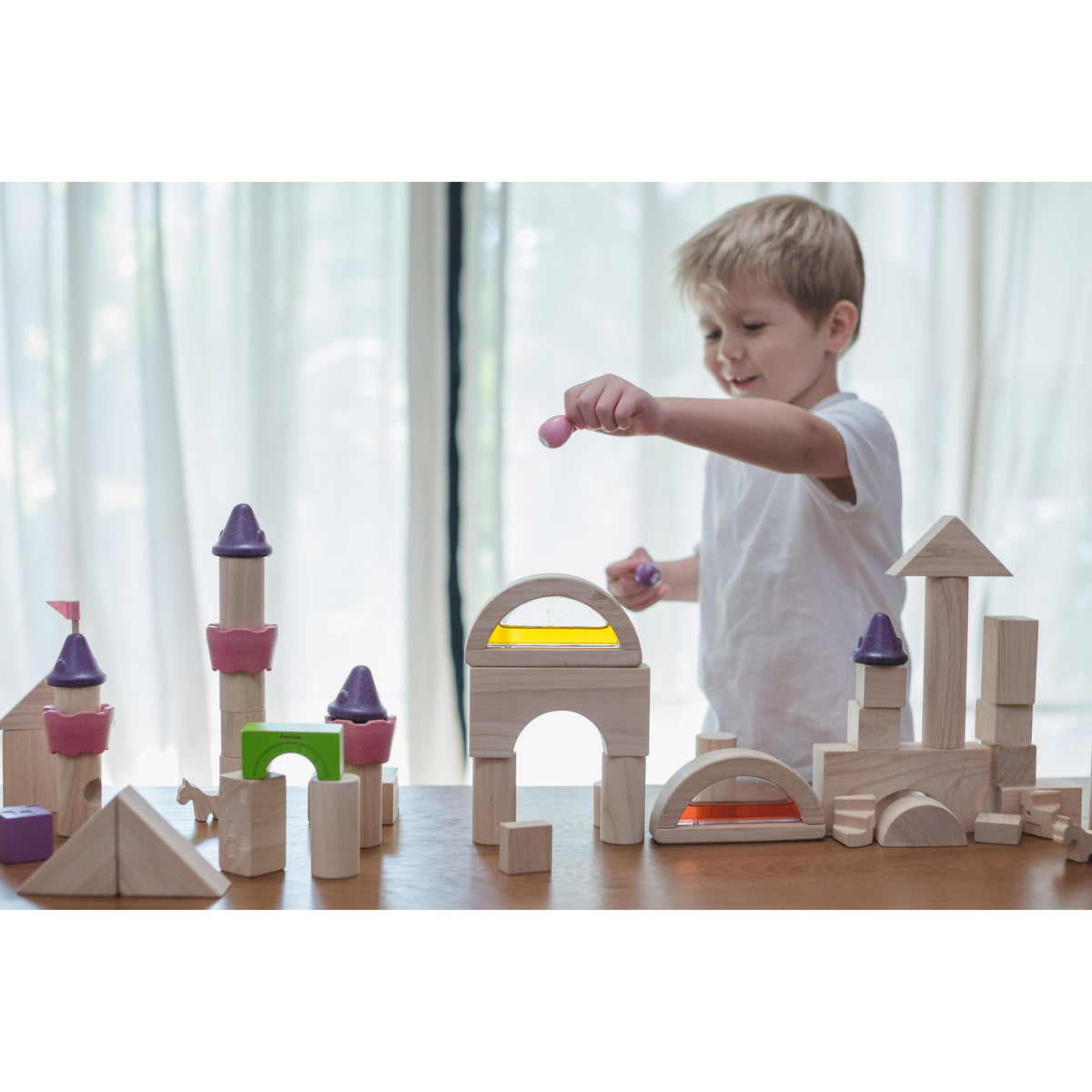 Natural Unit Blocks - 50 pieces-PlanToys-Modern Rascals