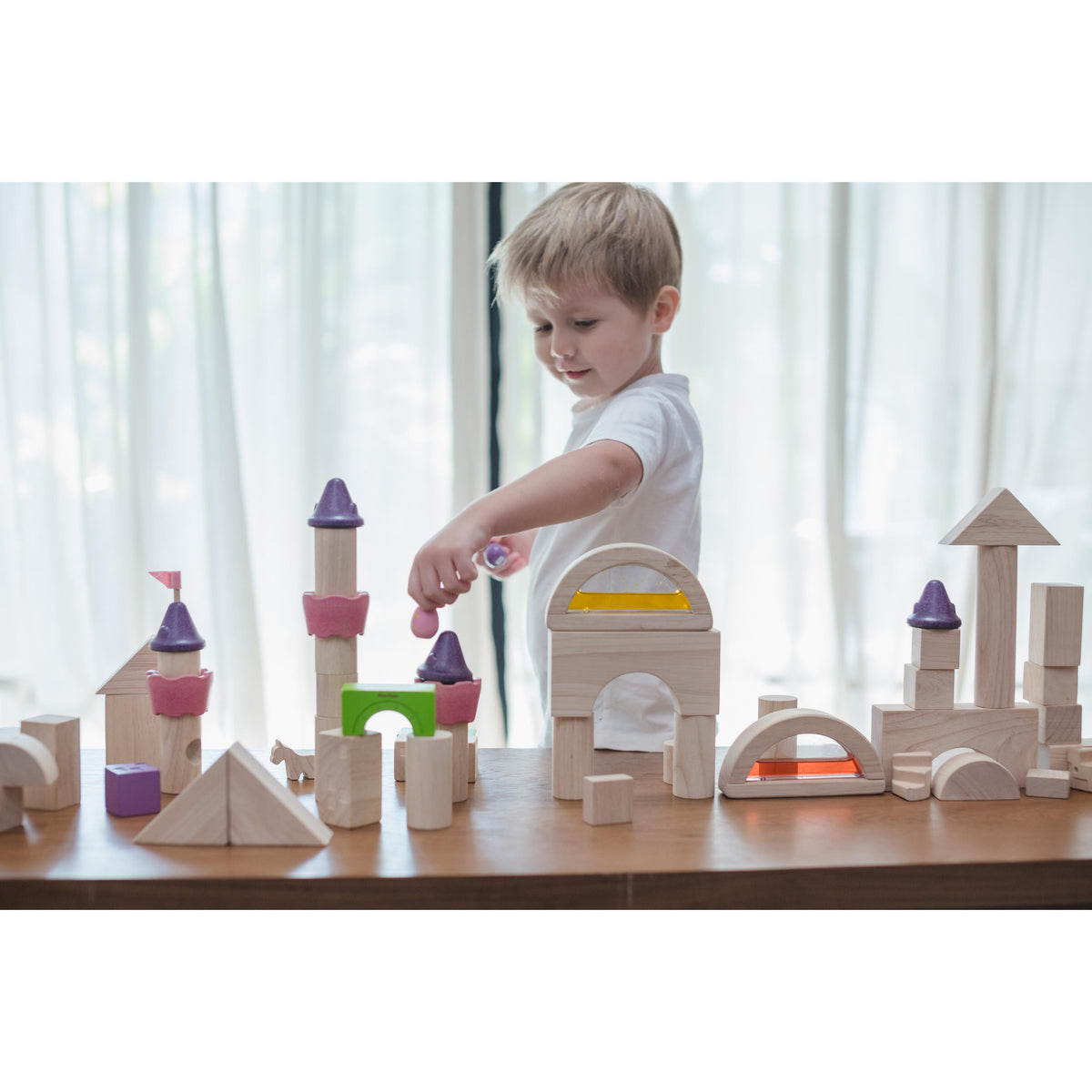 Natural Unit Blocks - 50 pieces-PlanToys-Modern Rascals