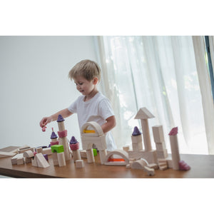 Natural Unit Blocks - 50 pieces-PlanToys-Modern Rascals
