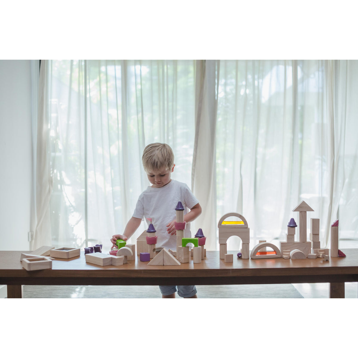 Natural Unit Blocks - 50 pieces-PlanToys-Modern Rascals