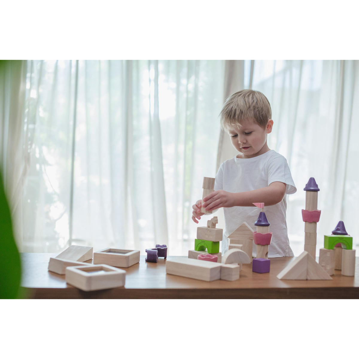 Natural Unit Blocks - 50 pieces-PlanToys-Modern Rascals