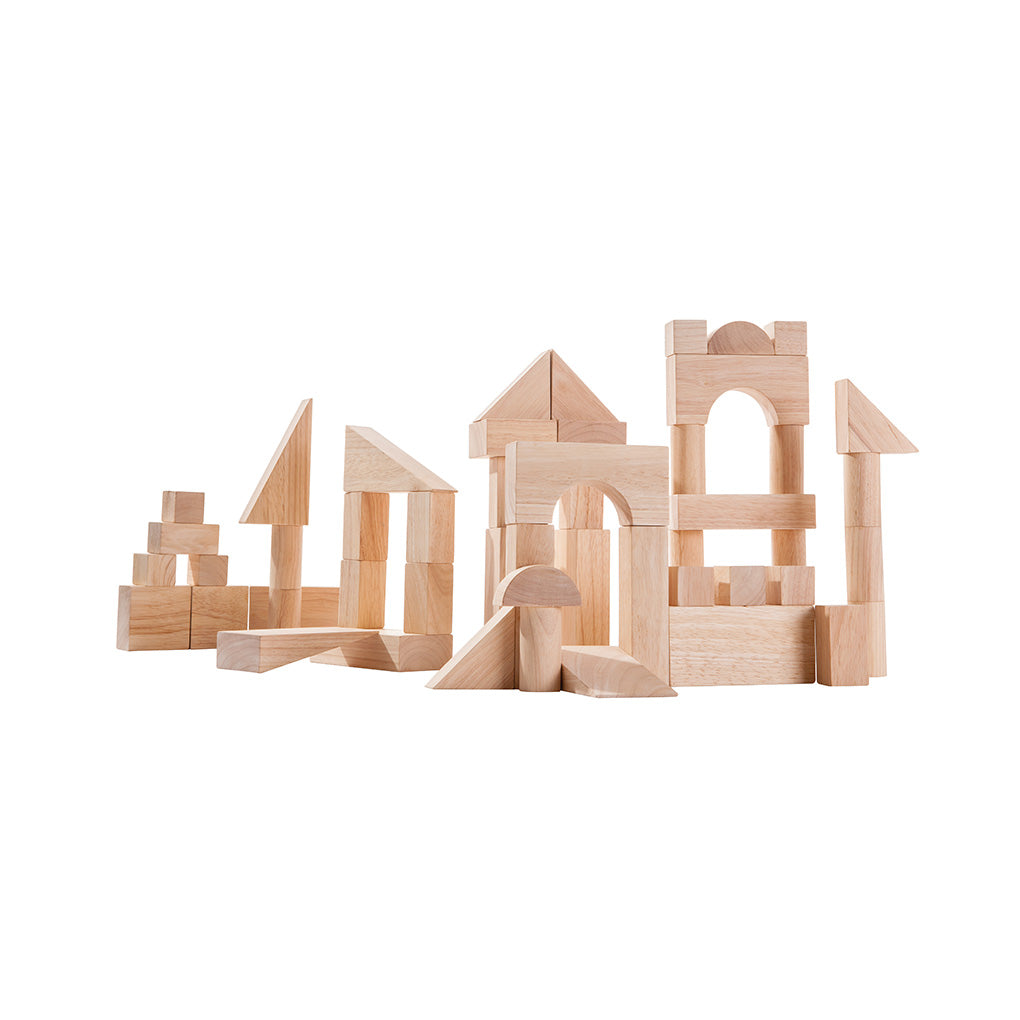 Natural Unit Blocks - 50 pieces-PlanToys-Modern Rascals