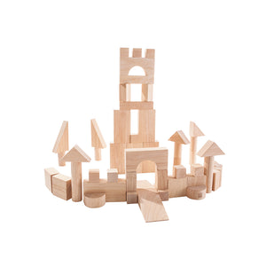 Natural Unit Blocks - 50 pieces-PlanToys-Modern Rascals