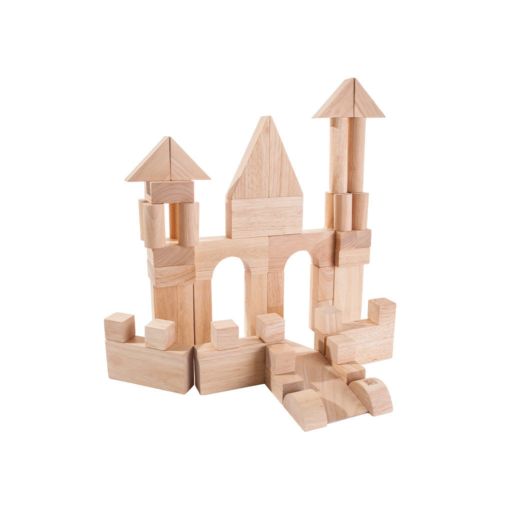 Natural Unit Blocks - 50 pieces-PlanToys-Modern Rascals
