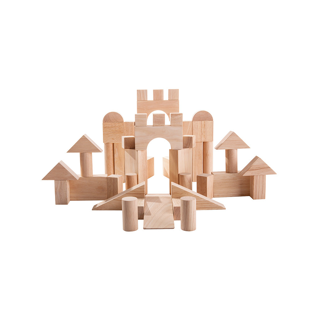Natural Unit Blocks - 50 pieces-PlanToys-Modern Rascals