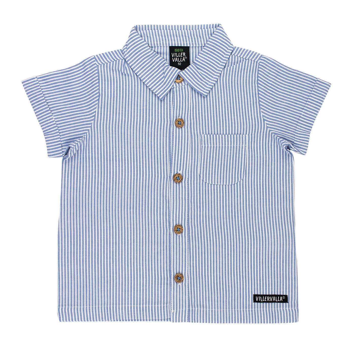 Nautic / Marble Short Sleeve Shirt With Collar-Villervalla-Modern Rascals