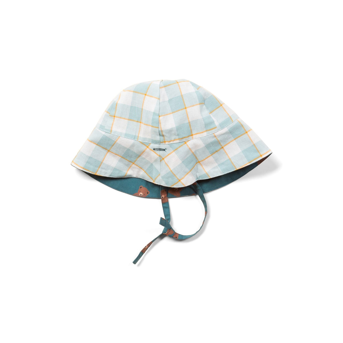 Navy Bears Reversible Sunhat - 1 Left Size 5-8 years-Little Green Radicals-Modern Rascals