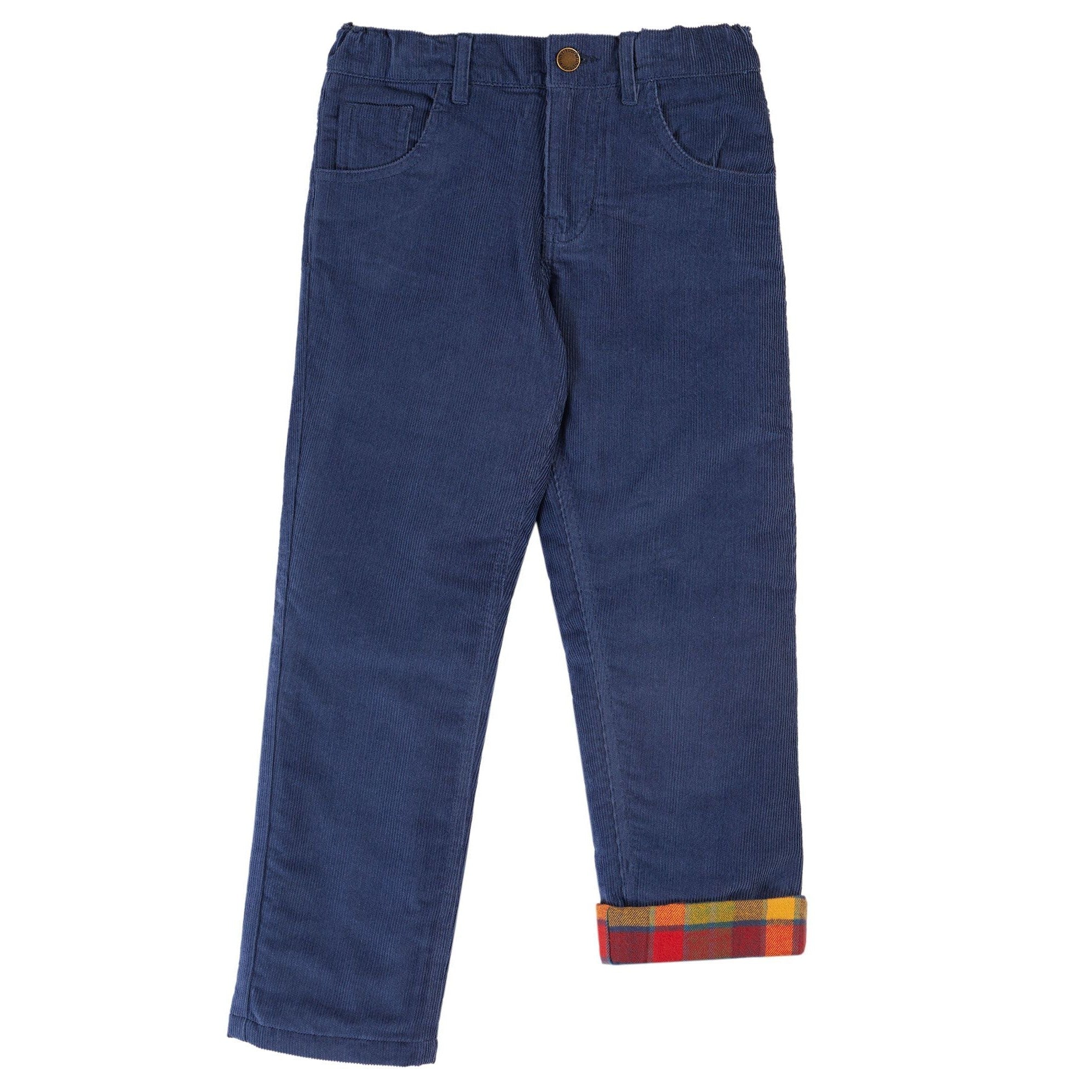 Navy Blue Callum Slim Cords-Frugi-Modern Rascals