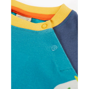 Navy Blue / Puffin Horizon Raglan Top - 2 Left Size 2-3 & 6-7 years-Frugi-Modern Rascals