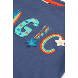 Navy Blue/Magic Adventure Applique Top-Frugi-Modern Rascals