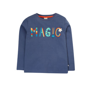 Navy Blue/Magic Adventure Applique Top-Frugi-Modern Rascals