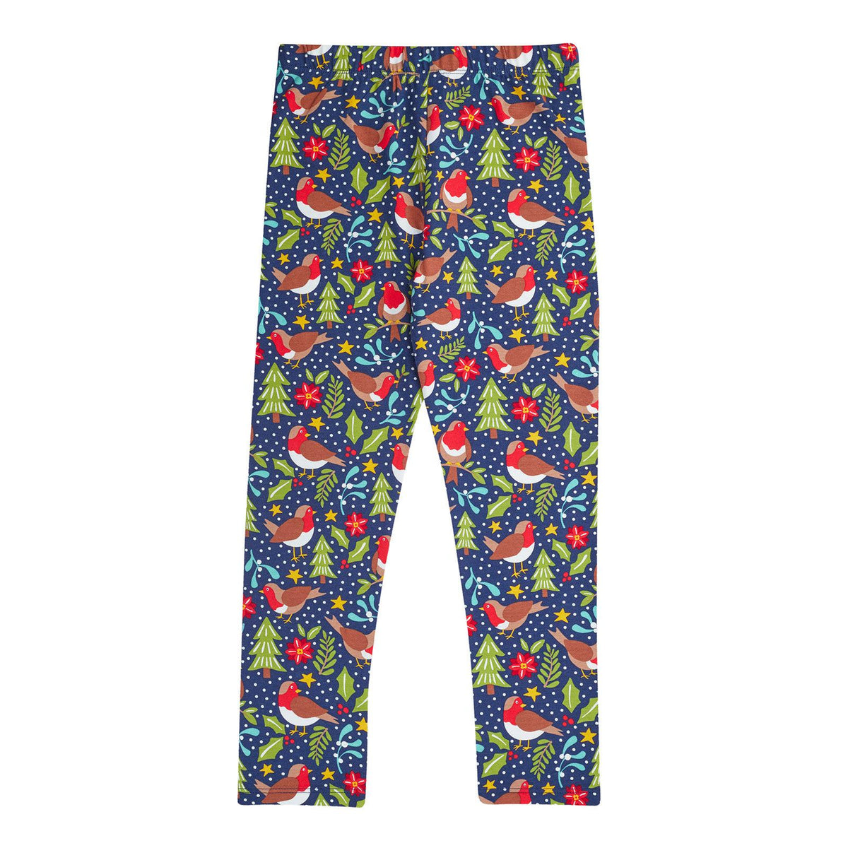 Navy/Robin Libby Leggings-Frugi-Modern Rascals