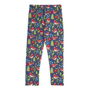 Navy/Robin Libby Leggings-Frugi-Modern Rascals