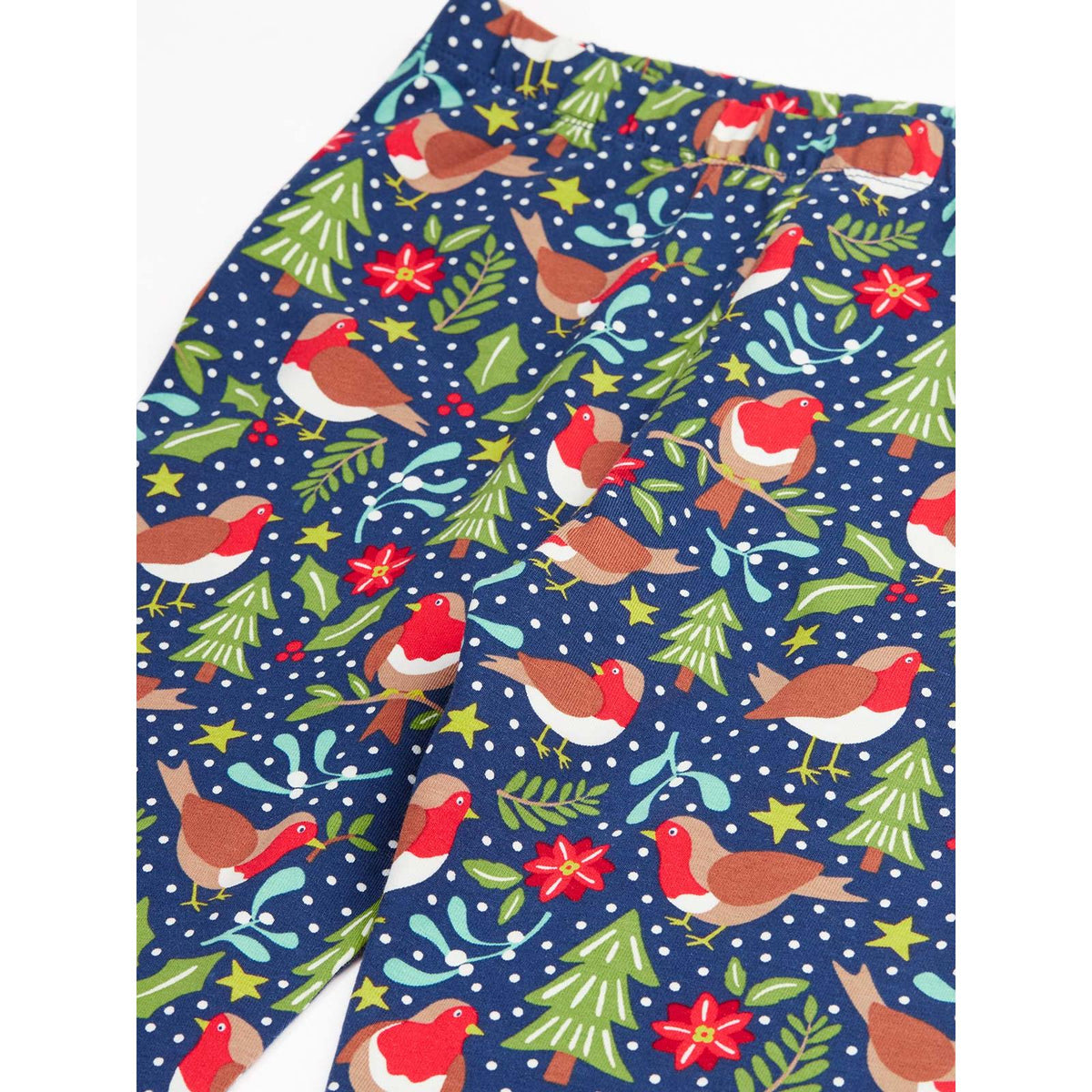 Navy/Robin Libby Leggings-Frugi-Modern Rascals