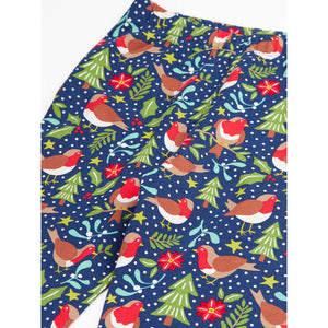 Navy/Robin Libby Leggings-Frugi-Modern Rascals