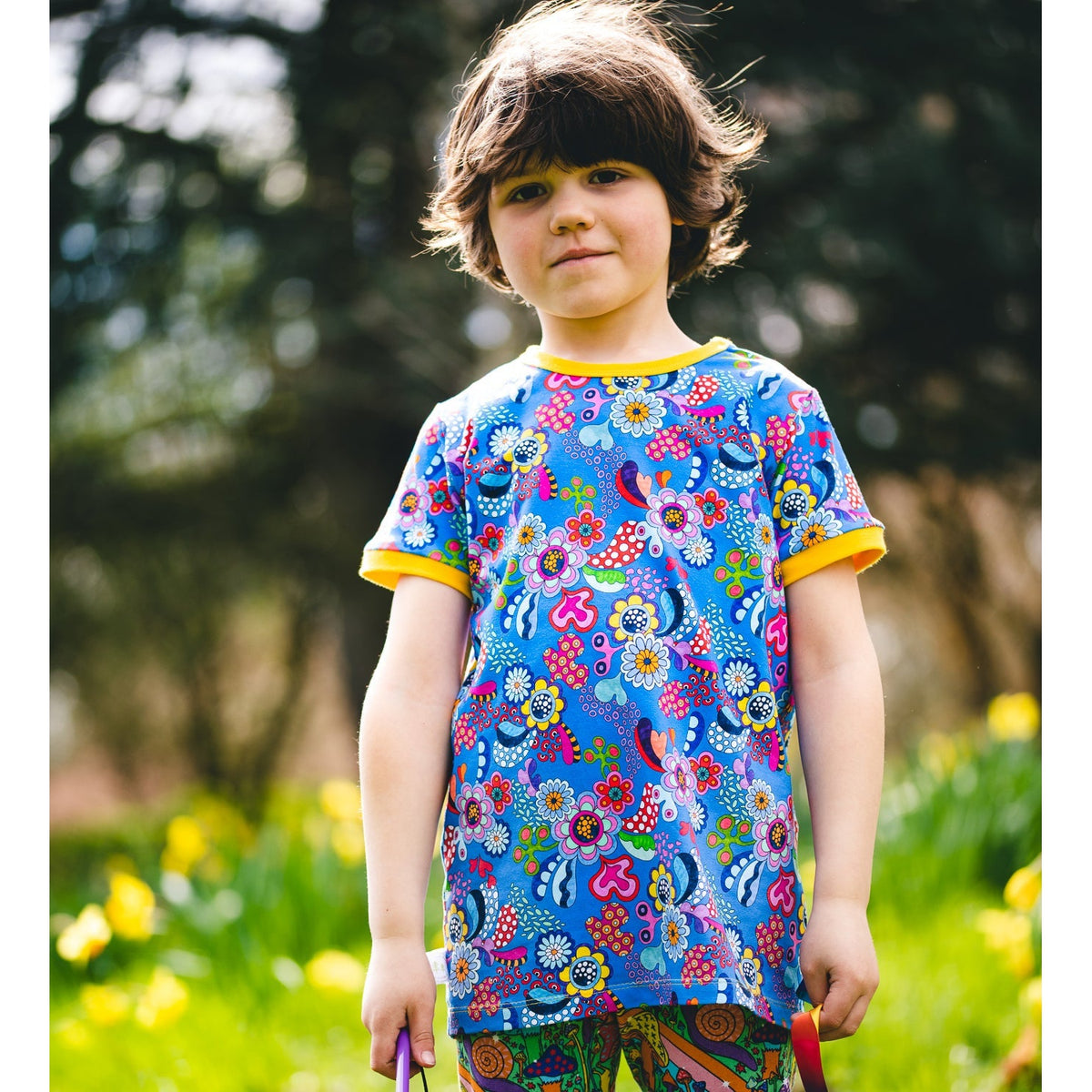 Ocean Coral Short Sleeve Shirt-Uddevalla Barn-Modern Rascals