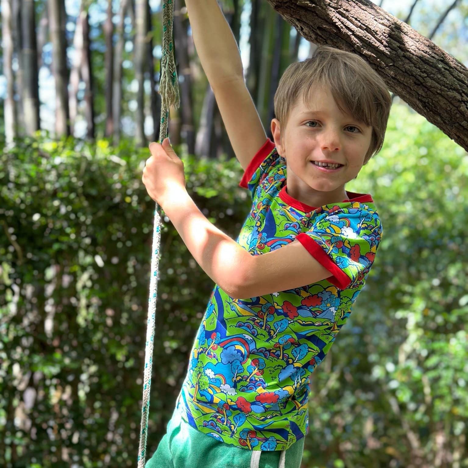 Oh The Places You'll Go Short Sleeve Shirt - 1 Left Size 5-6 years-Uddevalla Barn-Modern Rascals
