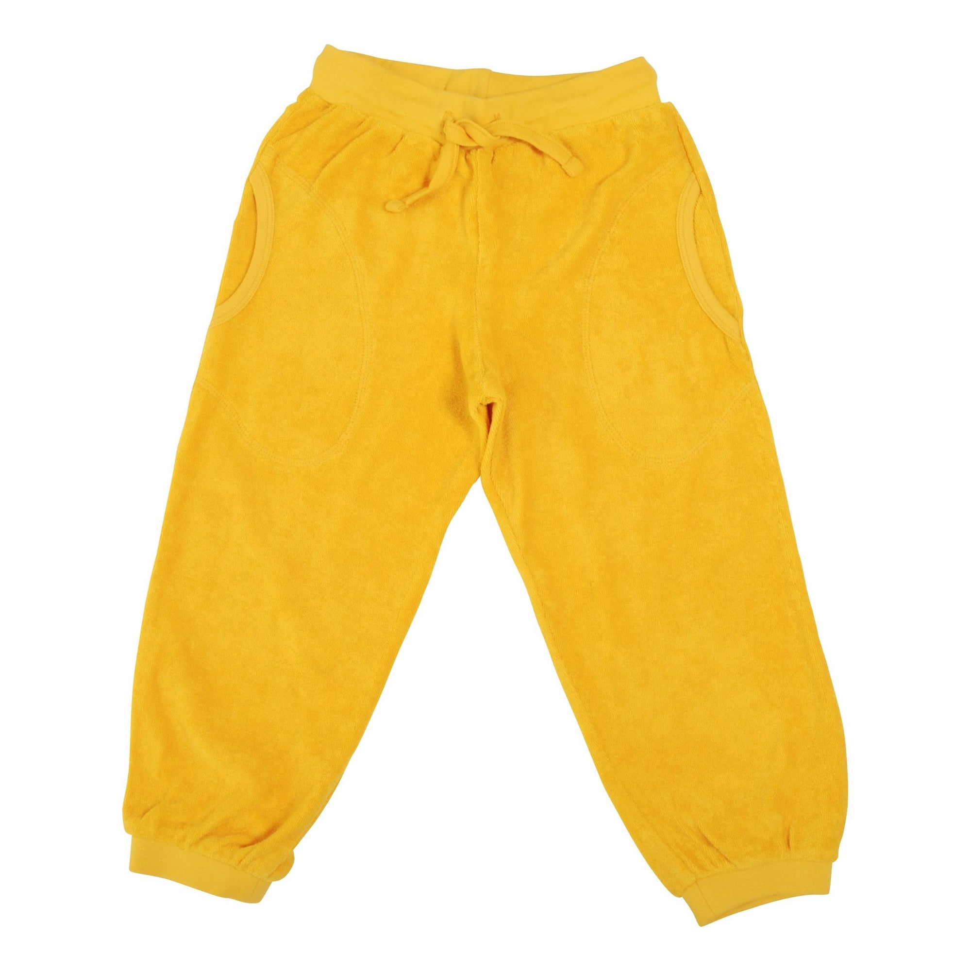 Old Gold Terry Trousers - 2 Left Size 10-11 & 11-12 years-Duns Sweden-Modern Rascals